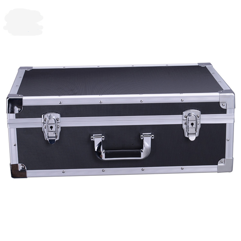 Portable aluminum alloy tool box large multi-functional household hardware product display box storage box equipment box