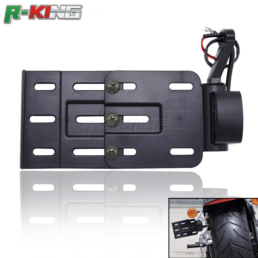 Applicable Halle retrofit bracket rear plate frame XL883 1200 X48 side license plate frame can fold back plate frame