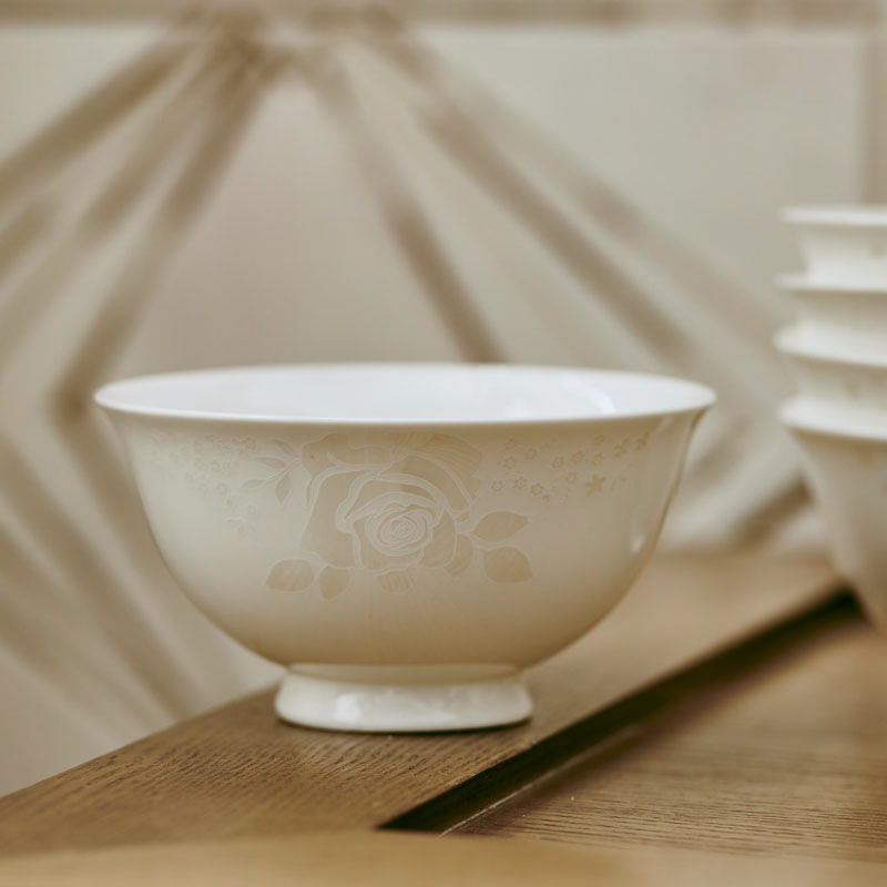 Dishes suit household jingdezhen porcelain tableware 58 ipads head Dishes practical new contracted style bowl wedding gifts