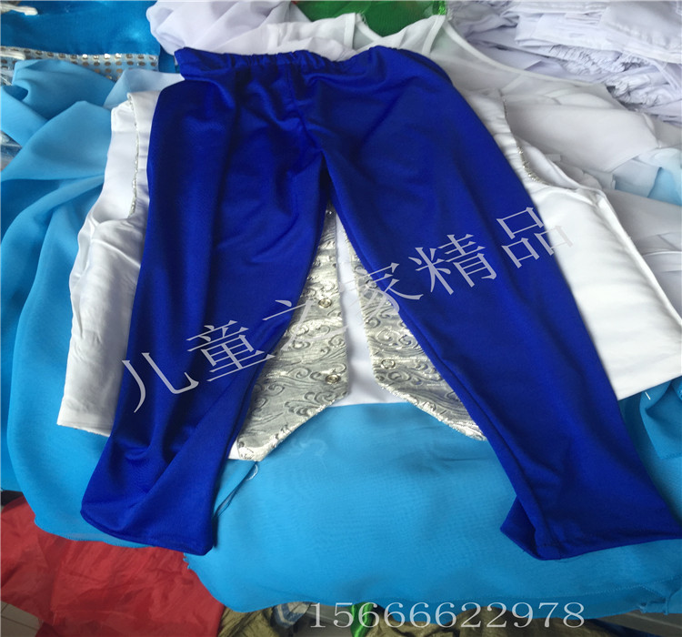 Trang phục múa cổ điển của các cô gái mới Trang phục biểu diễn Qingohian thứ 8 theo phong cách Qinglian quần thể dục trẻ em