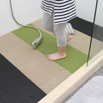 Bathroom non-slip mat splicing floor mat toilet can be cut household shower room kitchen water insulation toilet foot mat Hollow