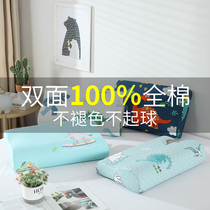 Autumn and winter memory cotton pillow case cotton cartoon latex pillow case children 50x30 students 60x40 Crystal velvet thickened