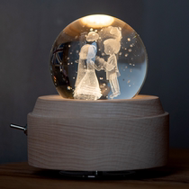 Crystal Ball Couple Music Box Music Box Girls Birthday Gifts Newlywed Wife Girlfriend Birthday Gift