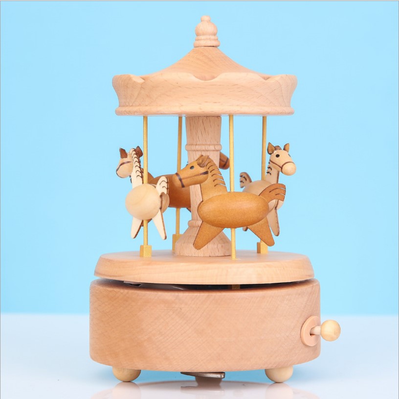 Merry-go-round music box Cake decoration Creative gifts Toys Home craft gifts decoration Valentine's Day Birthday gifts