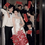 Утренняя халата свадебная мини -маленькая пара