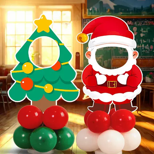 Рождественская атмосферная накидка, макет, украшение для пожилых людей, школьный реквизит для детского сада, воздушный шар