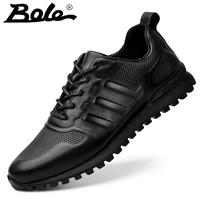 Bole men's shoes high-grade leather soft bottom British men's casual leather shoes men's soft leather breathable business formal leather shoes men