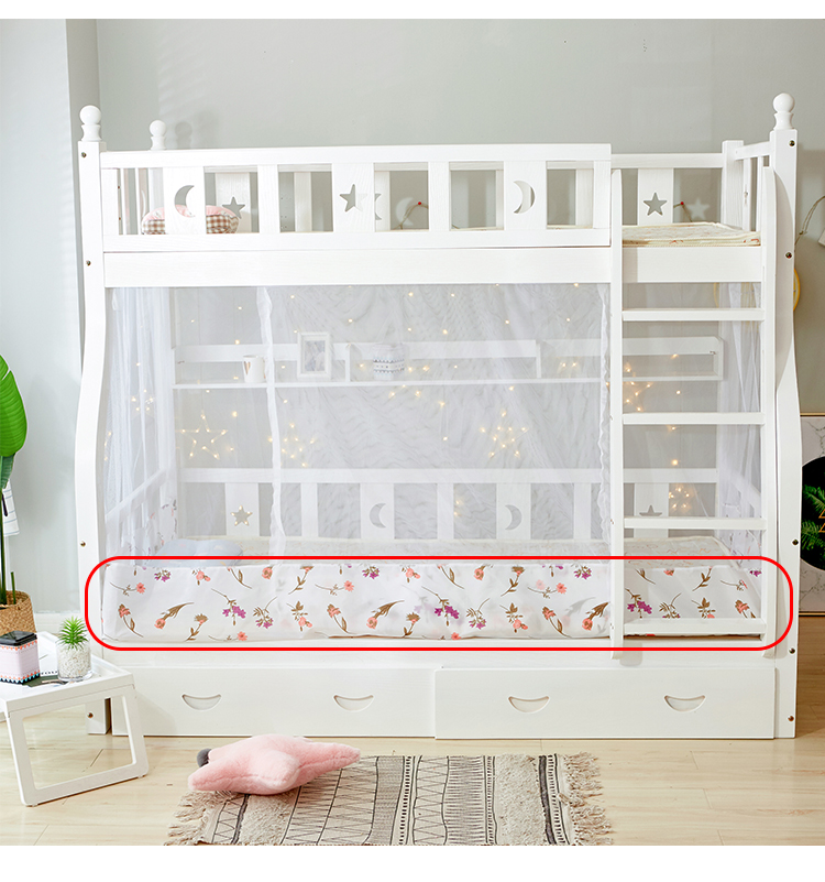 Fred Ya giường tầng cho trẻ em Giường Tầng màn ngủ hình ảnh giường bunk màn ngủ muỗi Velcro ròng - Lưới chống muỗi màn chụp gấp gọn