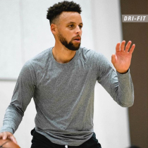 Curry sports long sleeve t-shirt male American throw-basket training speed dry blouse running suit Fitness clothes basketball clothes