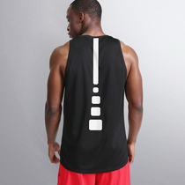  Sports quick-drying vest Basketball sling loose short-sleeved sleeveless fitness suit Running muscle waistcoat Brother T-shirt Men