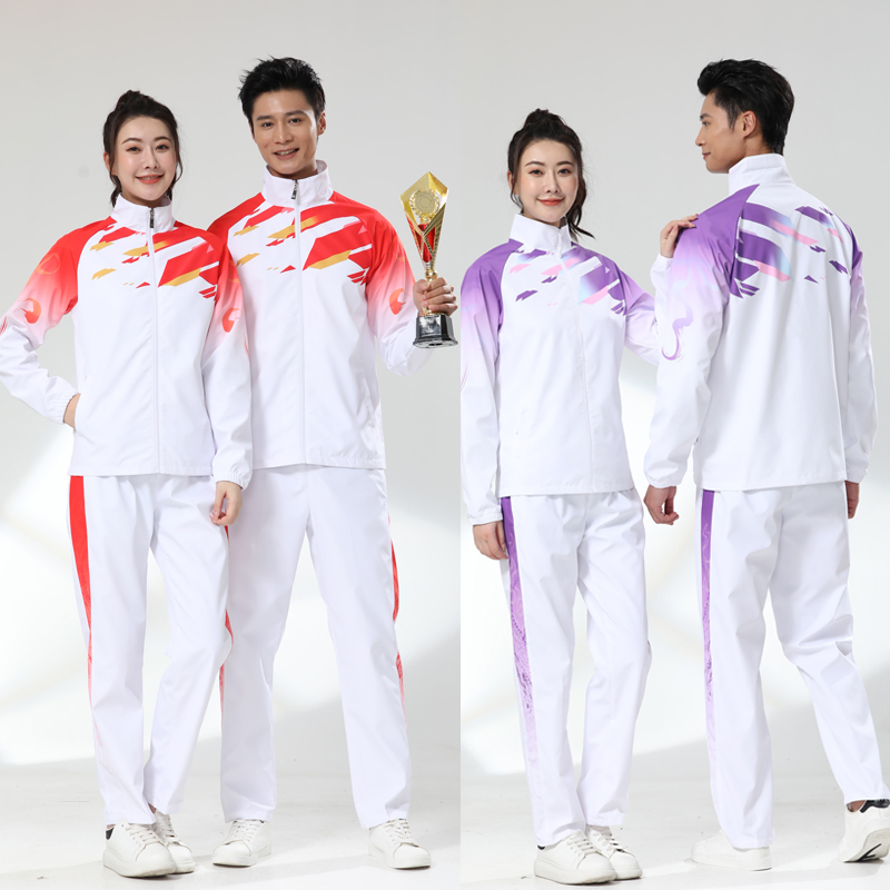 Group Spring and Autumn Badminton Uniform Set, Men's and Women's Long-Sleeved Volleyball Uniform Jacket, Gymnastics Uniform, Table Tennis Performance Uniform Group Spring and Autumn Badminton Uniform Set, Men's and Women's Long-Sleeved Volleyball Uniform Jacket, Gymnastics Uniform, Table Tennis Performance Uniform