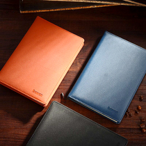 Bowen 8911 Simple Business Notebook A5 Office Conference Notepad Diary Book Pu Skin Face Day Book