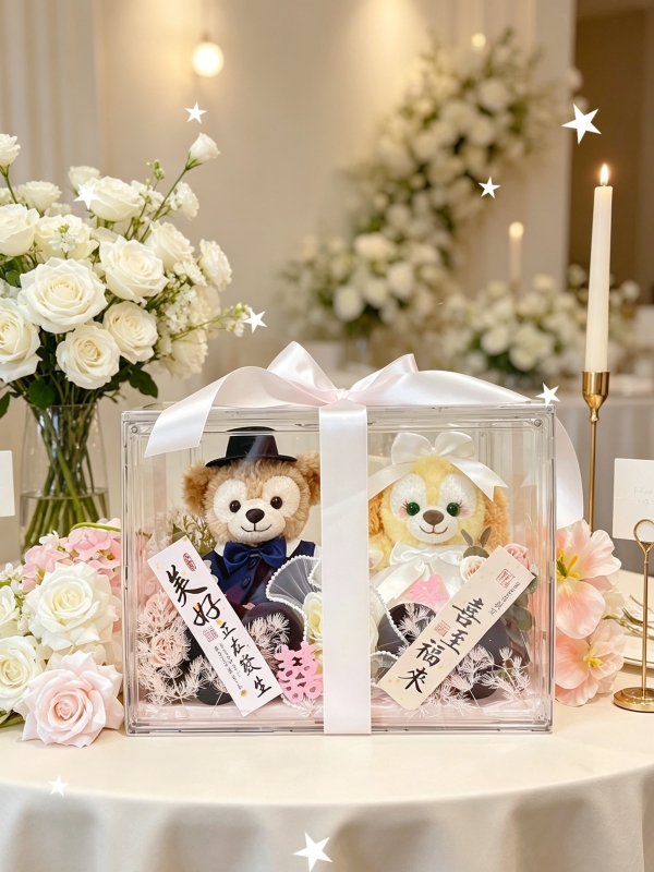 [in Stock] Authentic Duffy Koqi an Binge Binge Bed Dolls Pair of Plushies New Wedding Box Engagement Gift