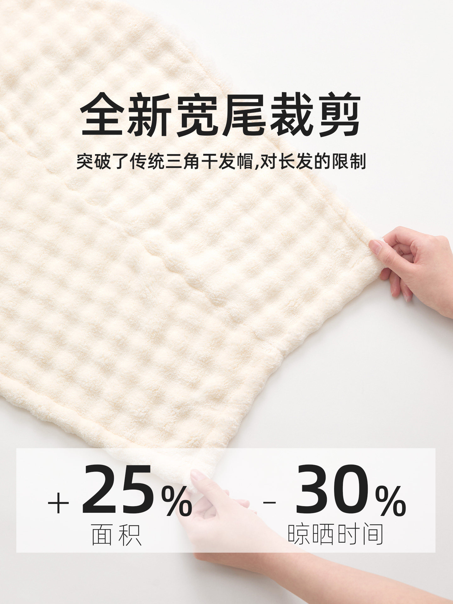 Light Rain Dry Hair Cap, Super Absorbent and Quick-Drying Bath Hair Cap, 2025 New Model for Women, Adult No-Blow Hair Drying Towel