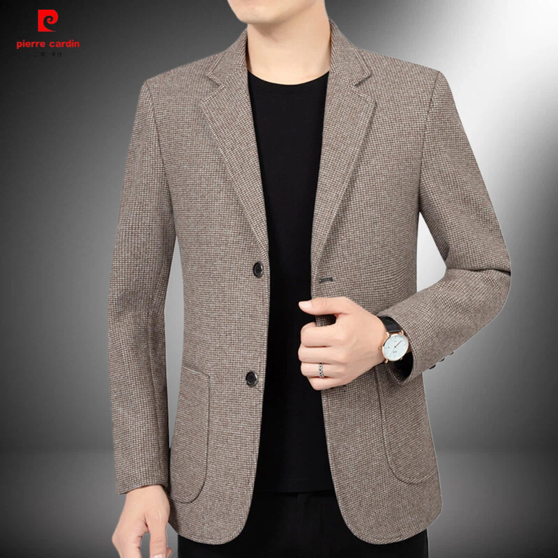 Pierre Cardin Men's Casual Suit 2026 Spring and Autumn New Middle-Aged Business Single Suit Jacket Men's Style
