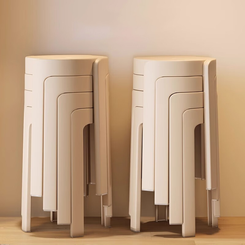 新しい家庭用プラスチックスツールホームは、積み重ねることができ、丈夫で耐久性があり、スペアライトの高級高級ラウンド厚手スツールユニークです