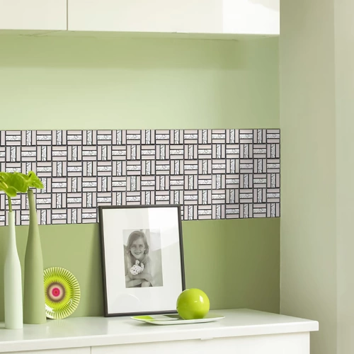 好有米 Объекционирование европейского стиля белая стеклянная мозаичная плитка фоновая стена