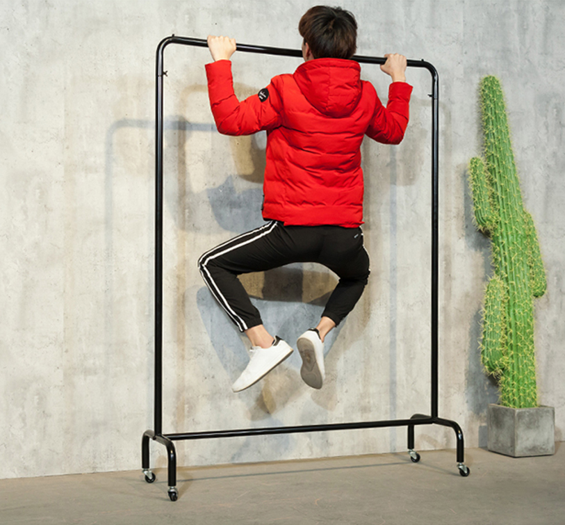 Clothing Racks Clothing Store Rack Clothes Hanger Floor Type Iron Art Middle Island Display Racks Women's Clothing Store Shelves With Wheels