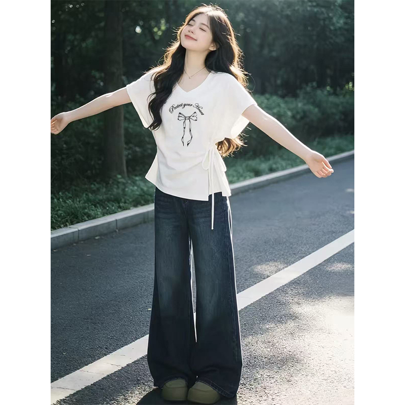 Unique and Beautiful Design Tops for Women 2026 New Summer Pleated Layered Style Looks Great and Slimming Short-Sleeved T-Shirt