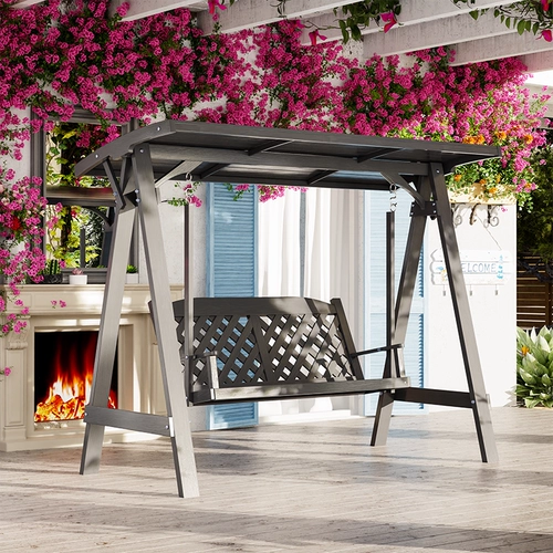 Качели, дорожная деревянная уличная качалка из натурального дерева