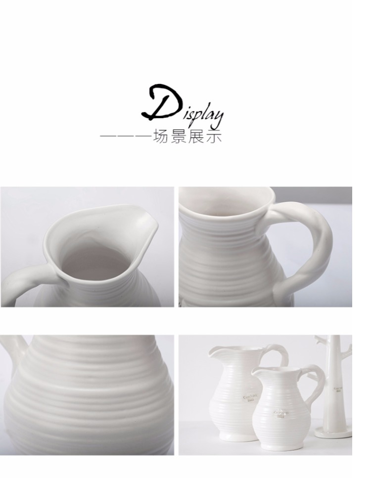[Hongyue] thích ngôi nhà, hoa hình chậu, bình gốm, bình hoa khô Bắc Âu đơn giản, hình dáng độc đáo - Vase / Bồn hoa & Kệ bình hoa giả đẹp