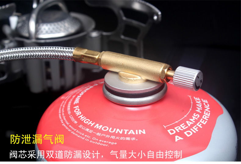 Bước rừng ngoài trời cắm trại dã ngoại Nướng tách bếp gas di động bếp lò bếp lửa T4-A hỏa lực - Bếp lò / bộ đồ ăn / đồ nướng dã ngoại lò nướng bbq ngoài trời