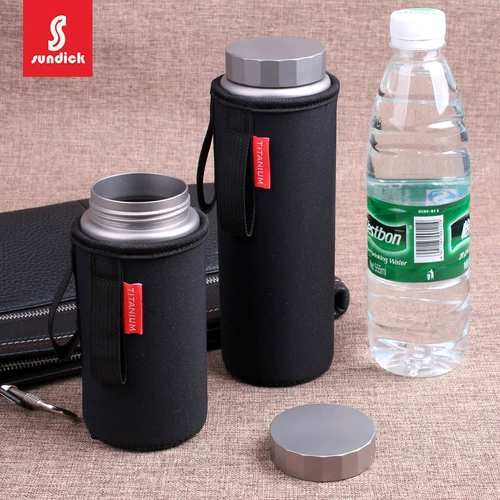 山地客 Дорожная спортивная бутылка, портативный альпинистский слюнявчик со стаканом, 600 мл