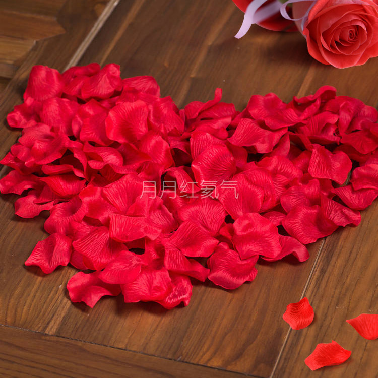 Marriage Celebration Wedding Wedding Festive Items Emulation Rose Petal Fake Sprinkles Wedding wedding bed Wedding Bed Decoration Placement Styling-Taobao