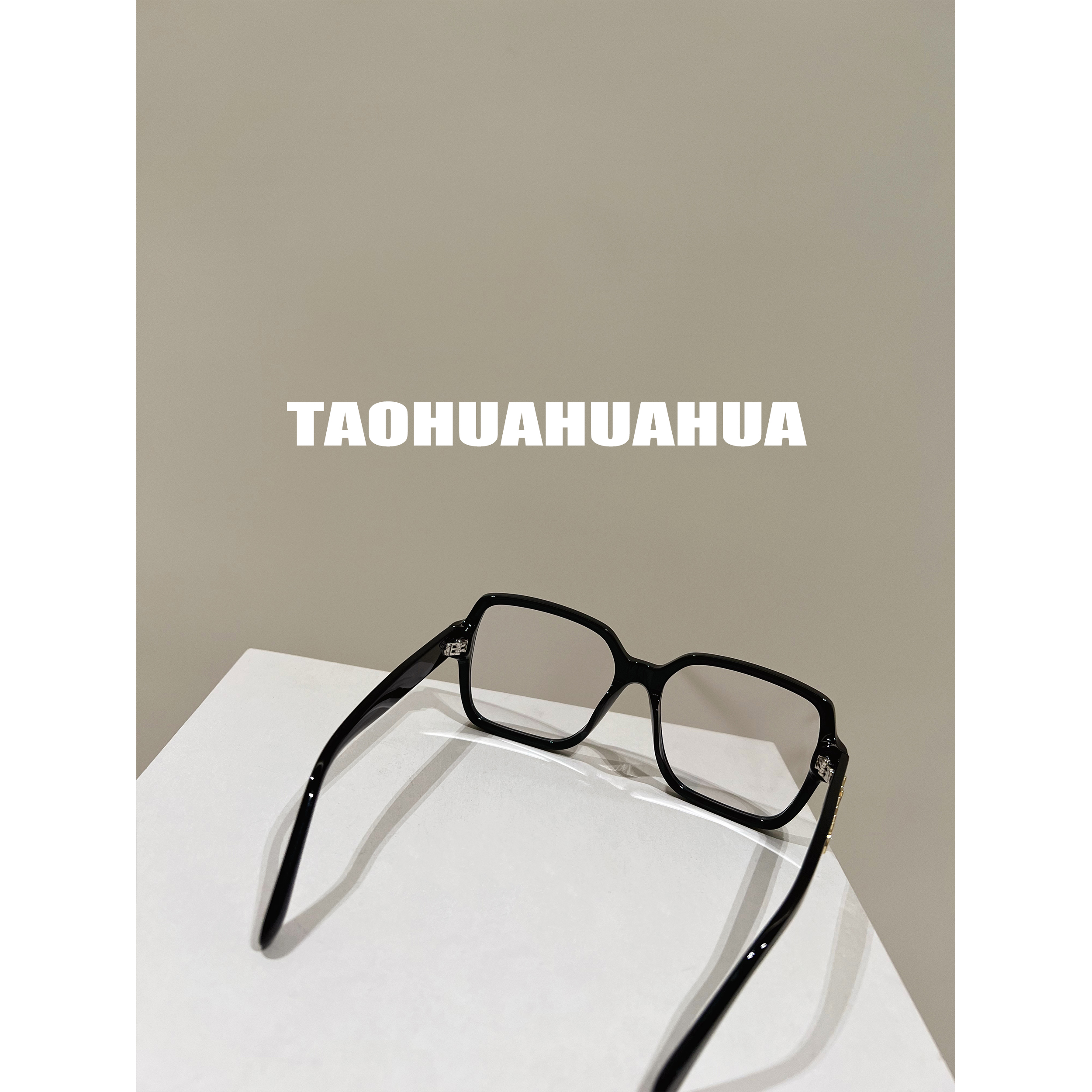 TAOHUAHUA3 4 new quality artifacts ~ black frame flat glasses suitable for Asian face shape anti blue light