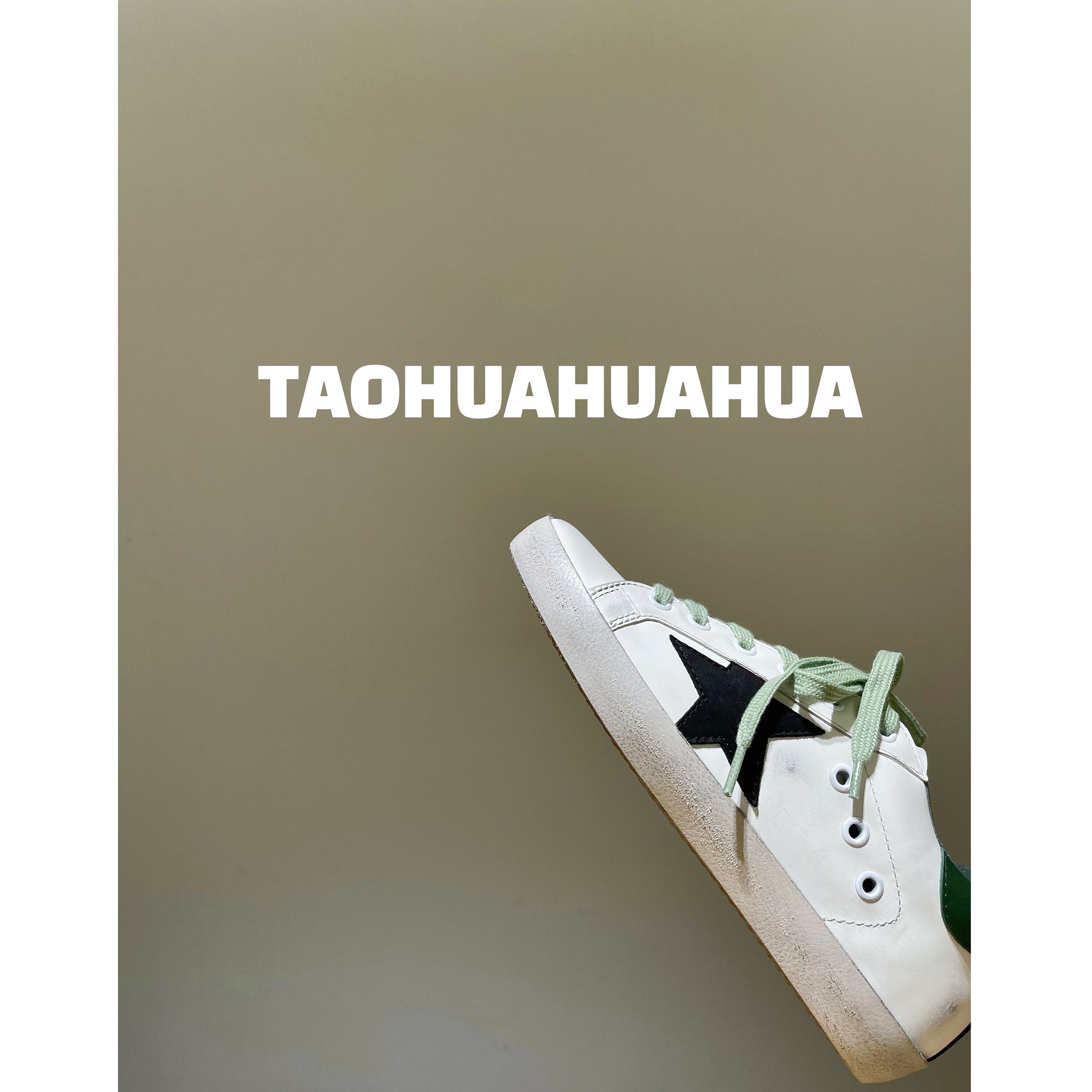 TAOHUAHUA July 13 on the new closed eyes into the star lace small dirty shoes flat casual shoes women's sports shoes