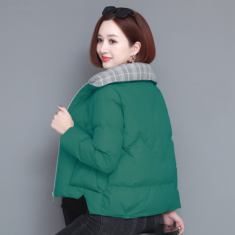 Down cotton clothes women's short light and thin cotton jacket 2021 new middle-aged mother New Year red cotton coat winter coat