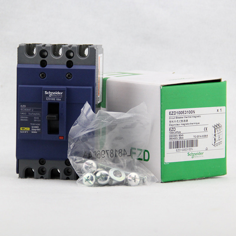 Schneider molded case circuit breaker 3P100A threephase threewire air