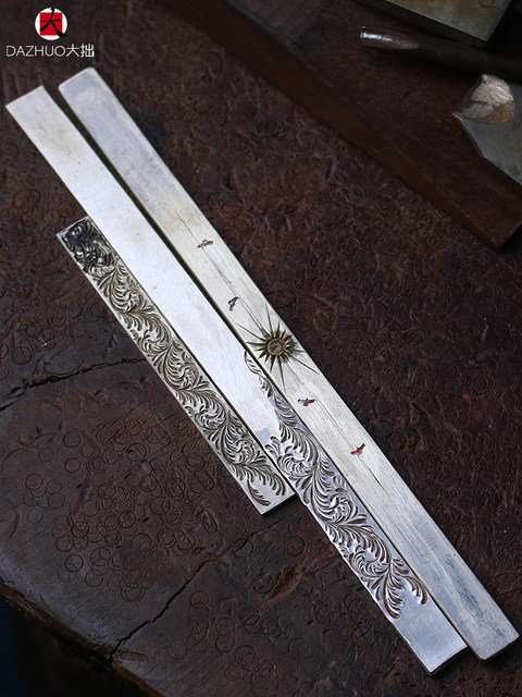 Da Zhuo KEN KIKUCHI Kikuchi Ken style full circle plain Tangcao flat ring 925 sterling silver handmade silver jewelry