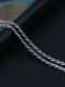 Dazhuo 925 sterling silver 2mm twist chain OT buckle necklace men and women long short clavicle chain simple plain chain wearable pendant