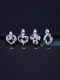 Da Zhuo Deal Design playing card square plum blossom hearts spades separate pendant 925 sterling silver men and women retro