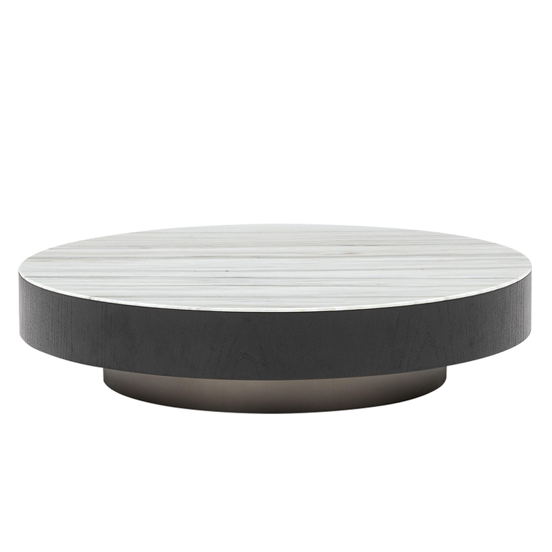 Italian light and luxurious marble rock plate tea table minimalist modern round small family type tennis red minimalist Nordic square tea table