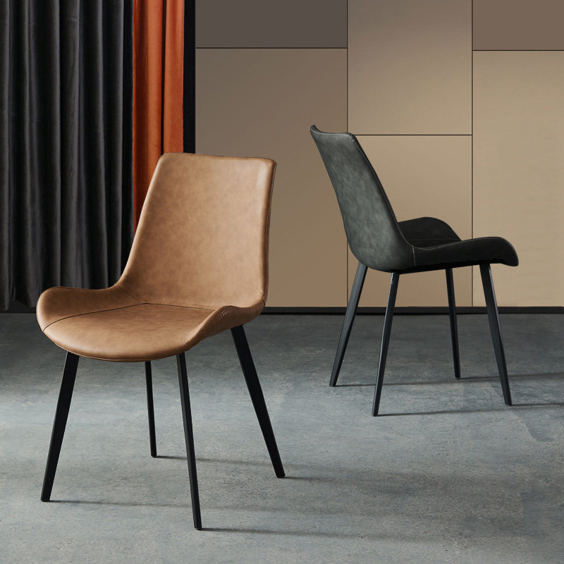 Nordic Light Lavish Dining Chair Modern Minima Home Stool Backrest Iron Art Chair Mesh Red Casual Small Family Dining Table And Chairs