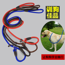 Dog rope traction with pet special nylon P chain integrated rope race training rope race chain medium-sized dog 40 catty