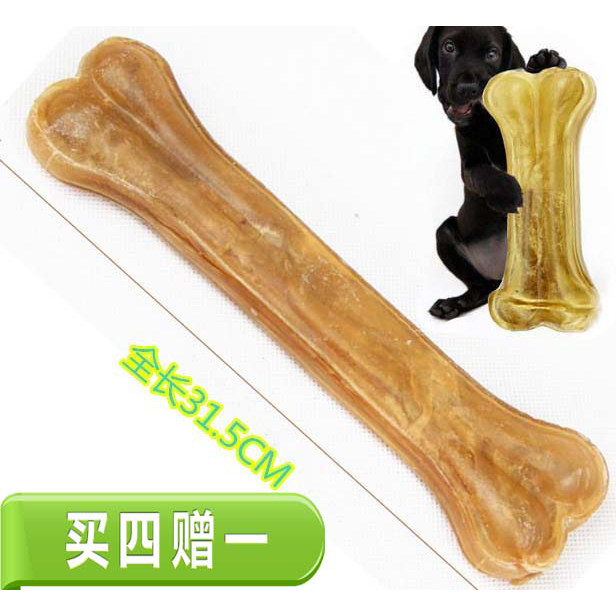12 5-inch (31 5 cm) grindle large canine Giant Dog Grinding Tooth Stick Pure Cow Leather Pressed Bone Nibble