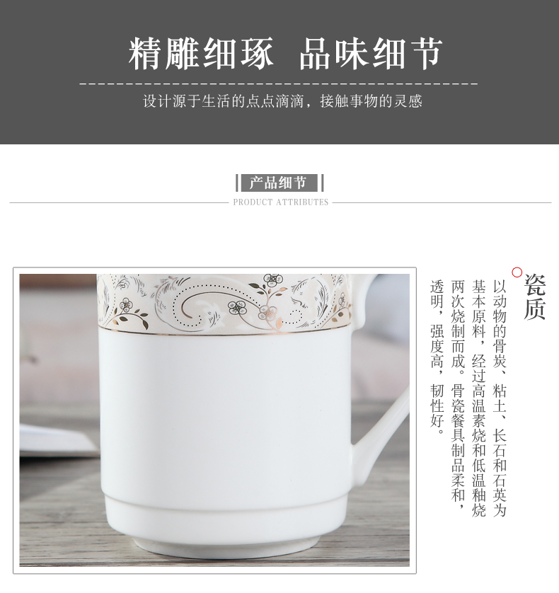 Jingdezhen ceramic cups with cover ipads China small water blue and white porcelain cup gift mugs custom office meeting