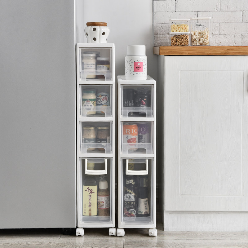 22cm Powder room crevice shelf 14cm Bathroom drawer storage cabinet Toilet side cabinet Toilet storage cabinet