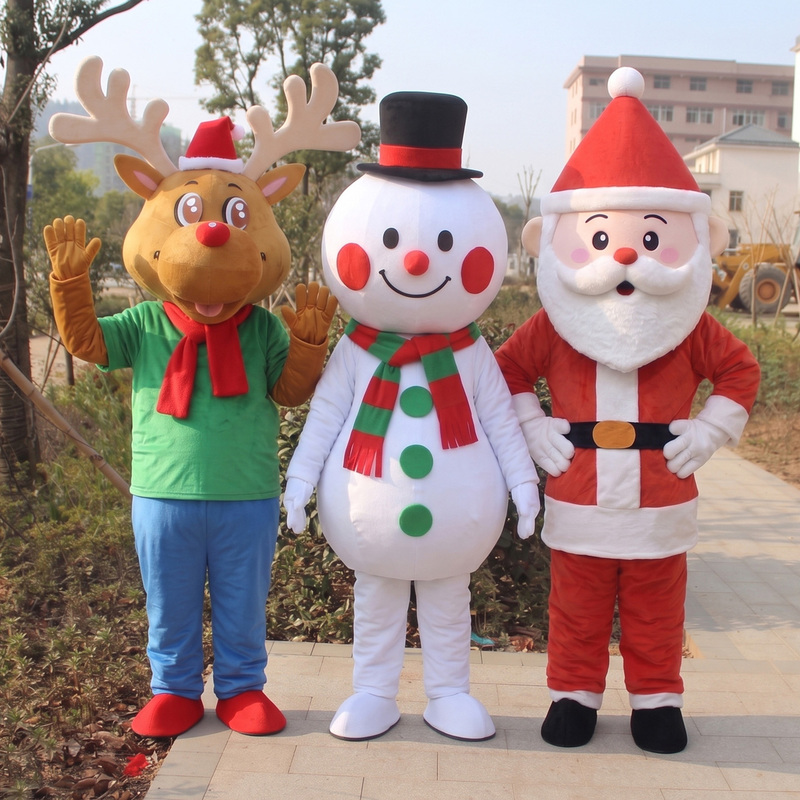 Santa Claus Cartoon Doll Walking Costume Christmas Tree Christmas Snowman Cartoon Doll Costume Reindeer Mascot Santa Claus Cartoon Doll Walking Costume Christmas Tree Christmas Snowman Cartoon Doll Costume Reindeer Mascot