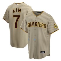San Diego Padres Mens 7# KIM Baseball Uniform Embroidered Jersey