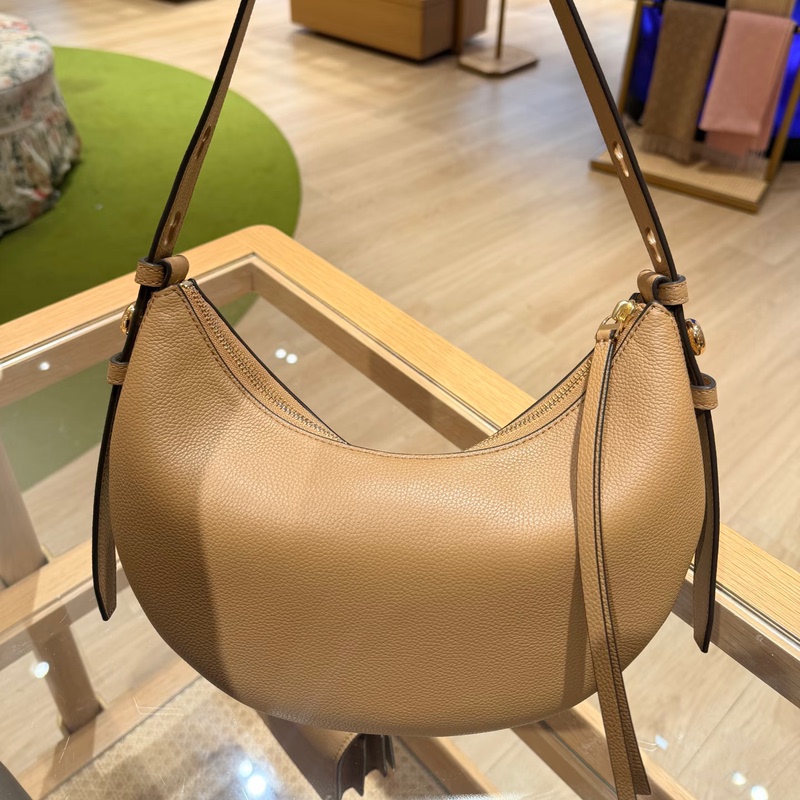 New Romy Crescent Bag Tb Women's Bag Underarm Crescent Bag Cowhide Shoulder Bag Casual Crossbody Bag Monogram Handbag
