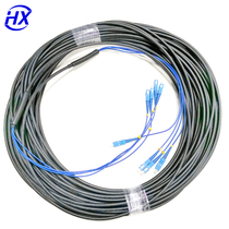 Customized production of 4-core outdoor optical cable jumper telecom grade outdoor monitoring jumper-free welding jumper SCC FC LC LC