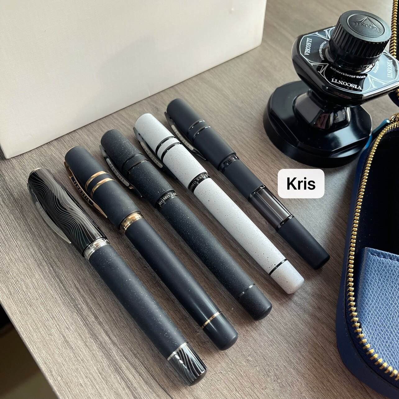 Ручка перьевая 意大利visconti智人系列 火山岩 18k金尖钢笔