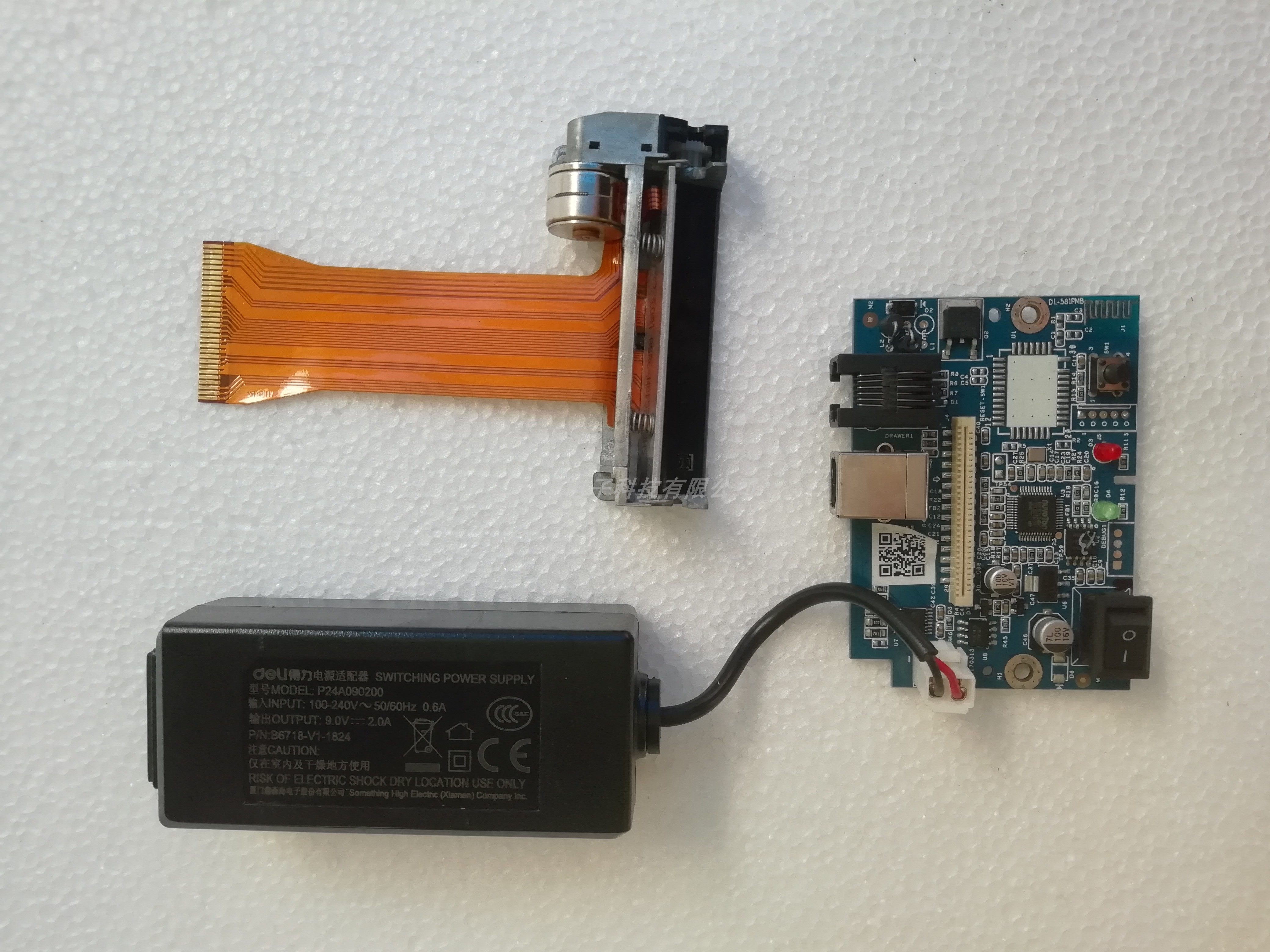 Del DL-581P printer USB motherboard power supply nozzle Del 58 thermal ticketing machine accessories