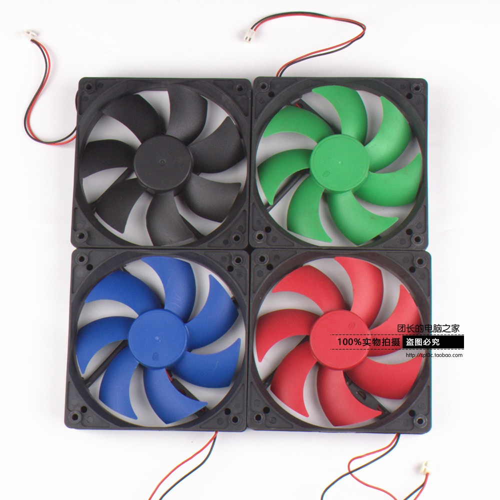 BDK 12CM fan 12025 computer case power fan repair mine 12V 5V mute 2 pin