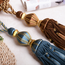 (pair of clothing) Curtain Hanging Ball Flow Suo Twist Rope Accessories Curtain-buttoned with rope Decorative Hanging Ears