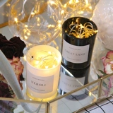 敖世 Светодиодная маленькая лампа украшения творческая подарочная коробка для девочки комната спальня медная линия свеча чашка